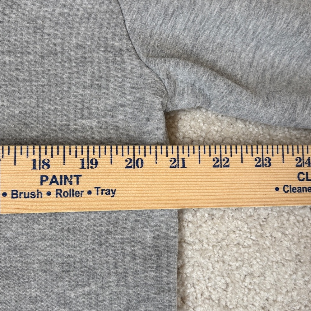 BAPE A Bathing Ape College Crew Sweatshirt Gray Soft Cozy‎ Fleece Mens Large - Picture 10 of 15